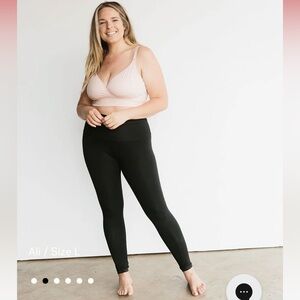 Storq Black Maternity Pregnancy Postpartum Stretch Signature Leggings 6 2XL XXL